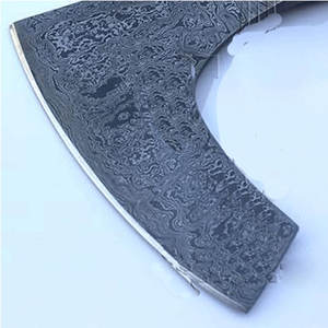 Tête de hache en acier damas sur mesure avec des conceptions uniques idéales pour le camping Bushcraft Artisan Tools et DIY Wood Projects - Product Image 5