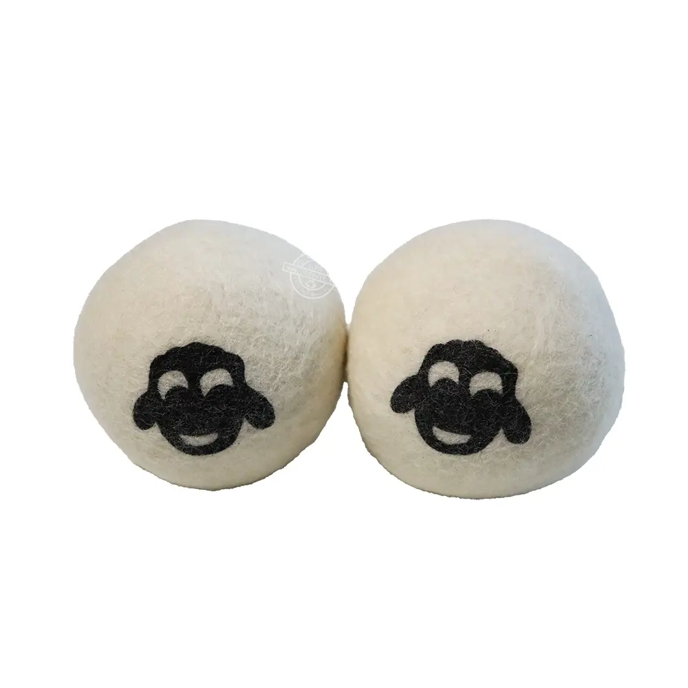 Design moderno bucato feltro semplice lana naturale asciugatrice palle con GRS