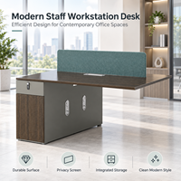 Module d'extension de bureau de haute qualité avec écran en tissu et armoire verrouillable pour poste de travail individuel en aménagement ouvert
