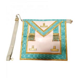 Factory Made Top <b>Supply</b> Masonic Regalia Grand Past Master Machine Embroidered Apron Custom Design Hand Embroidery Masonic Apron - Product Image 1
