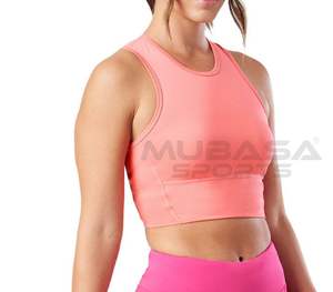 Interval <b>Crop</b> Tank <b>Top</b> High Quality Custom Gym Workout Tank <b>Tops</b> Oversized Design for Women Plus Size Women's Tank <b>Tops</b> - Product Image 3