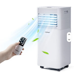 Unité de climatisation compacte et portable, volets réglables, tuyau d'évacuation, refroidissement/chauffage, classe d'efficacité énergétique, minuterie - Product Image 1