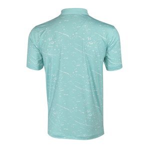 Chemises de golf pour hommes Handee, 6 couleurs, 100% polyester, respirantes, tricotées en 6 nuances de bleu et de blanc - Product Image 2