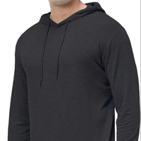 Erkek Atletik Kapüşonlu Sweatshirt Rahat Nefes Alabilen Spor Üstü Trend Kışlık Sokak Stili Kapüşonlu Toptan Tedarik
