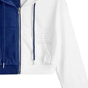 เสื้อครอปแบบมีฮู้ดสำหรับฤดูหนาวสินค้ามาใหม่เสื้อผ้ามีฮู้ดด้านหน้าทำจากวัสดุทนทาน - Product Image 3