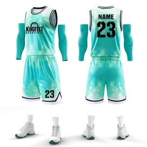 Maillot de basket-ball personnalisé personnalisable pour hommes 100% uniformes de basket-ball en maille de polyester uniformes de basket-ball respirants - Product Image 4