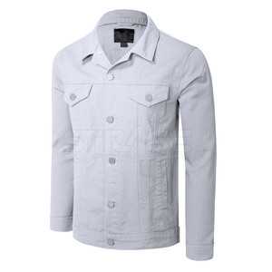 Chaqueta de Mezclilla de Lona Cómoda y Relajada con Logotipo Frontal, Diseño Ecológico Ligero para Invierno, Corte Limpio y Tacto Suave - Product Image 3