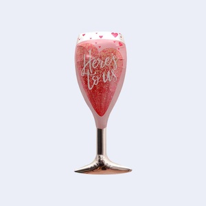Palloncino in Foil 'Party Love' Copa 'Here's To Us' 101Cm, Decorazioni per San Valentino - Product Image 1