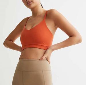 Sujetador deportivo de Yoga para mujer a precio bajo disponible en venta al por mayor cómodo transpirable sostenible servicio OEM Sujetador deportivo único - Product Image 4