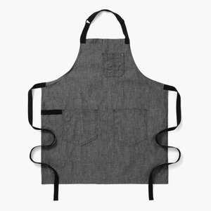 Delantal de Cocina Personalizado de Cuero, Lona y Algodón, Resistente al Agua, Sin Mangas, con Bolsillos Modernos para Bar, Restaurante y Cafetería - Product Image 3