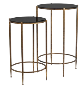 Mesa anidada de Metal de diseñador superventas Mesa anidada de diseño hecho a mano de Metal Mesa anidada decorada de lujo para el hogar y hoteles - Product Image 2