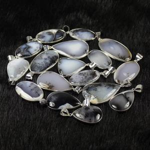 สินค้ามาใหม่สร้อยคอเงินชุบ Dendrite โอปอลเครื่องประดับอัญมณีหนามเตยขัดสูงอัญมณีแฟชัน - Product Image 5