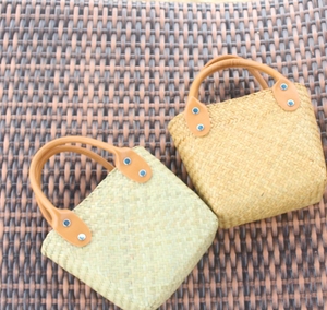 Sacs à main en paille faits à la main d'été personnalisés pour dames sac naturel Rafia - Product Image 2