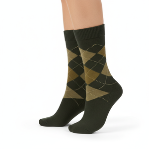 Chaussettes de compression unisexes en fibre de bambou personnalisables Printemps tricoté antidérapant respirant antibactérien Business Casual OEM - Product Image 6