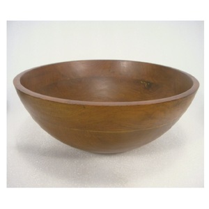 Bol de service en bois fabriqué à la main en bois naturel, parfait pour les salades, les collations aux fruits - Product Image 6