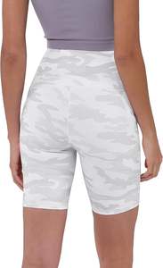 Short de motard femme taille haute contrôle du ventre avec poches motif solide entraînement de gymnastique personnalisé vêtements de Yoga sans couture vêtements de Yoga - Product Image 3