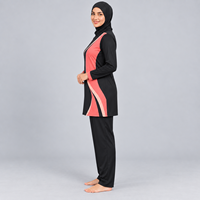 Ensemble 3 Pièces Modeste pour Femme, Nouvelle Collection, Vêtement Islamique de Haute Qualité avec Cristaux sur le Devant, Burkini 3 Pièces Modeste
