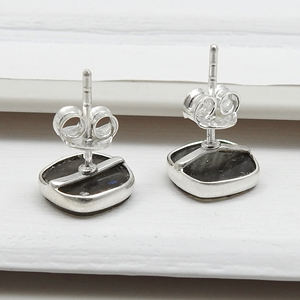 Haute qualité 925 argent Sterling Labradorite boucles d'oreilles classique conception religieuse lunette réglage mariages en gros bas prix - Product Image 4