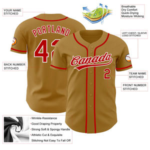 Diseño personalizado de alta calidad ropa deportiva de béisbol Jersey tela transpirable con impresión por sublimación para uso al aire libre - Product Image 4