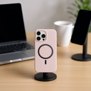 Étui en cuir uni avec anneau magnétique et support de téléphone pour 16 Pro, protection contre les chutes - Product Image 3