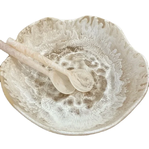 Tazón de Resina de Estilo Moderno para Servir, Tazón de Resina de Perfil Alto para Bodas, Restaurantes y Hoteles, Tazón de Resina Decorativo para Ensaladas, Frutas y Alimentos - Product Image 1