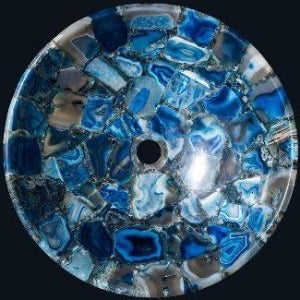 Lavabo rond en agate bleue ECM 184 Design élégant en agate bleue - Product Image 2