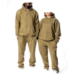 Último estilo Vintage chándal recortado Otoño Invierno diseño sólido dos piezas Casual al aire libre trajes precio al por mayor conjunto cómodo - Product Image 6