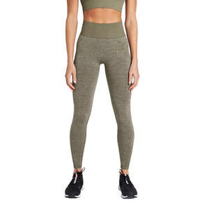 Leggings de sport de yoga solides et renforcés pour femmes, taille haute, extensible dans les quatre sens, respirant, écologique, personnalisable - Product Image 6