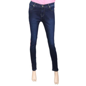 Pantalon en jean pour femme - Bleu foncé - Product Image 3