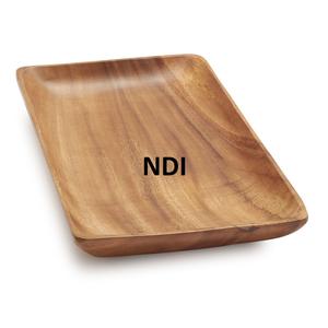 Plateau en bois de service petit-déjeuner thé café tendance - Product Image 1