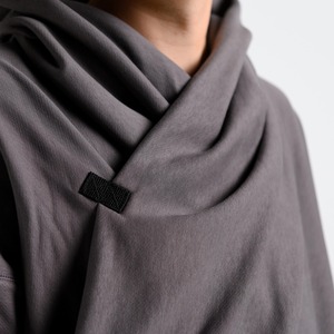 เสื้อฮู้ดแฟชั่นโอเวอร์ไซส์สำหรับผู้ชายทรงโอเวอร์ไซส์ผ้าฟลีซนุ่มใส่สบายปรับแต่งโลโก้ได้ - Product Image 6