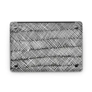 สติกเกอร์แล็ปท็อป PVC กันน้ำ ลายครอสสแกน พร้อมพื้นผิวสีดำและสีขาว สติกเกอร์ตกแต่งแล็ปท็อป PVC แบบมาสเตอร์ - Product Image 1