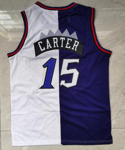 Maillot de basket rétro Toronto 15 Vince Carter 1 <span class=keywords><strong>Tracy</strong></span> <span class=keywords><strong>McGrady</strong></span>, été, respirant, séchage rapide, broderie, sans manches, vintage, classique - Product Image 6