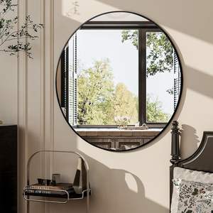 Miroir mural rectangulaire avec cadre en métal, miroir pleine longueur pour salon, chambre, salle de bain, hôtel, décoration intérieure, miroir mural à fixer au mur - Product Image 6