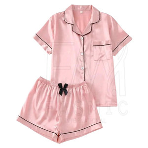 Ensembles de vêtements de nuit à manches courtes les plus populaires avec un design personnalisé Vêtements de salon de meilleure qualité pour les femmes fabriqués au Pakistan - Product Image 1