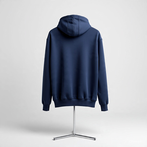 Sudadera con capucha Unisex 2025 de algodón de alta calidad, mezcla básica de tallas grandes, forro polar sólido de invierno con logotipo personalizado para hombres - Product Image 5