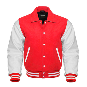 Wholesale Varsity <b>Jacket</b> for Men <b>Baseball</b> <b>Bomber</b> <b>Jacket</b> Made up of Leather Sleeves Wool Varsity <b>Jacket</b> - Product Image 1