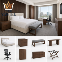 Ensemble complet de meubles pour chambre d'hôtel Vantel, design moderne sur mesure pour les projets d'hôtels, de resorts et d'appartements