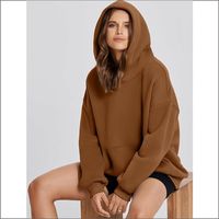 Suéter grande de Otoño/Invierno para mujer, sudaderas con capucha, chalecos largos de punto con logotipo personalizable y patrón bordado en 3D