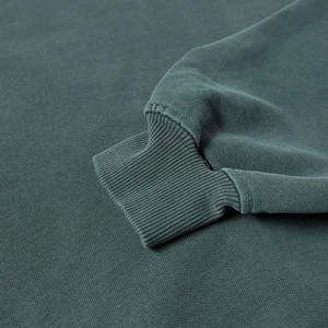 Custom Streetwear Luxury Light <b>Green</b> Acid Wash Hoodie French Terry Heavyweight Pullover Blank No Strings <b>Cropped</b> Hoodies - Product Image 5