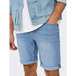 Wholesale Custom High Quality 100% Cotton Men's Stretch Denim Shorts with Crystal Embroidery Stonewashed Blue <b>Black</b> - Product Image 3
