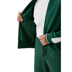 Ensemble de survêtement à capuche imprimé pour femmes tendance, 100% polyester, séchage rapide, respirant, léger, ensemble de jogging à manches longues - Product Image 4