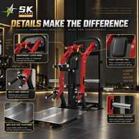 Machine de musculation à pendule SK Factory Direct pour l'entraînement des jambes et des muscles, à charge libre, pour usage commercial en club de fitness