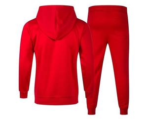 Ensemble de survêtement d'hiver en coton molletonné uni décontracté en vrac, unisexe, tissu doux au toucher, haute qualité, par temps froid - Product Image 2