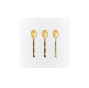 Fournitures en gros cuillère en laiton manger cuillère alimentaire manche en bambou à bas prix taille personnalisée meilleure vente vente vente - Product Image 6