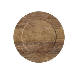 Assiettes de charge en bois naturel de qualité standard dernière conception forme ronde décor de table vaisselle assiettes - Product Image 5