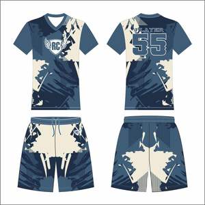 Ensemble complet d'uniformes de football personnalisés imprimés en gros, maillot de football avec technologie de découpe automatisée, impression 100 % polyester - Product Image 4