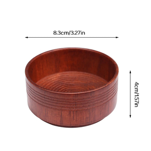 ชุดชามโกนหนวดไม้ทำมือ พร้อมลายไม้ธรรมชาติ - Product Image 4