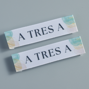 Vente en gros d'étiquettes en coton doux faciles à imprimer personnalisées pour vêtements étiquettes de logo tissées de marque articles de mode à vendre - Product Image 3