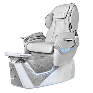 Table de massage et chaise de salon incurvée, réglable et personnalisable avec appui-tête, pour extensions de cils, tatouage des sourcils, spa et beauté - Product Image 2